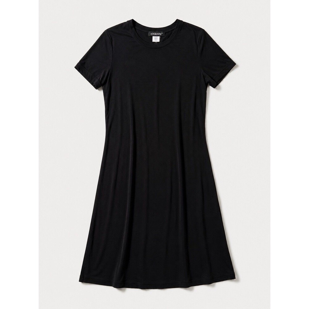 Vintage 90s Womens Slinky T Shirt Midi Dress Dark Romance Whimsygoth Minimalist